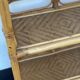 Vintage italian bamboo and rattan shelving unit