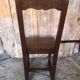 Old vintage raw wood lorraine chair