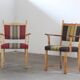 Vintage Pair of Danish Brutalist Armchairs, Henning Kjærnulf Style, 1960s
