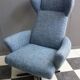 Blue Highback swivel chair 1960s