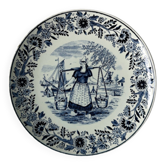 Assiette ancienne décorative boch delft