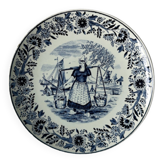 Old decorative plate Boch Delft