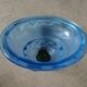 Pair hanging lamp Abat-jour blue glass