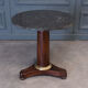 Mahogany pedestal table was central foot tripod gray marble of Sainte Anne nineteenth