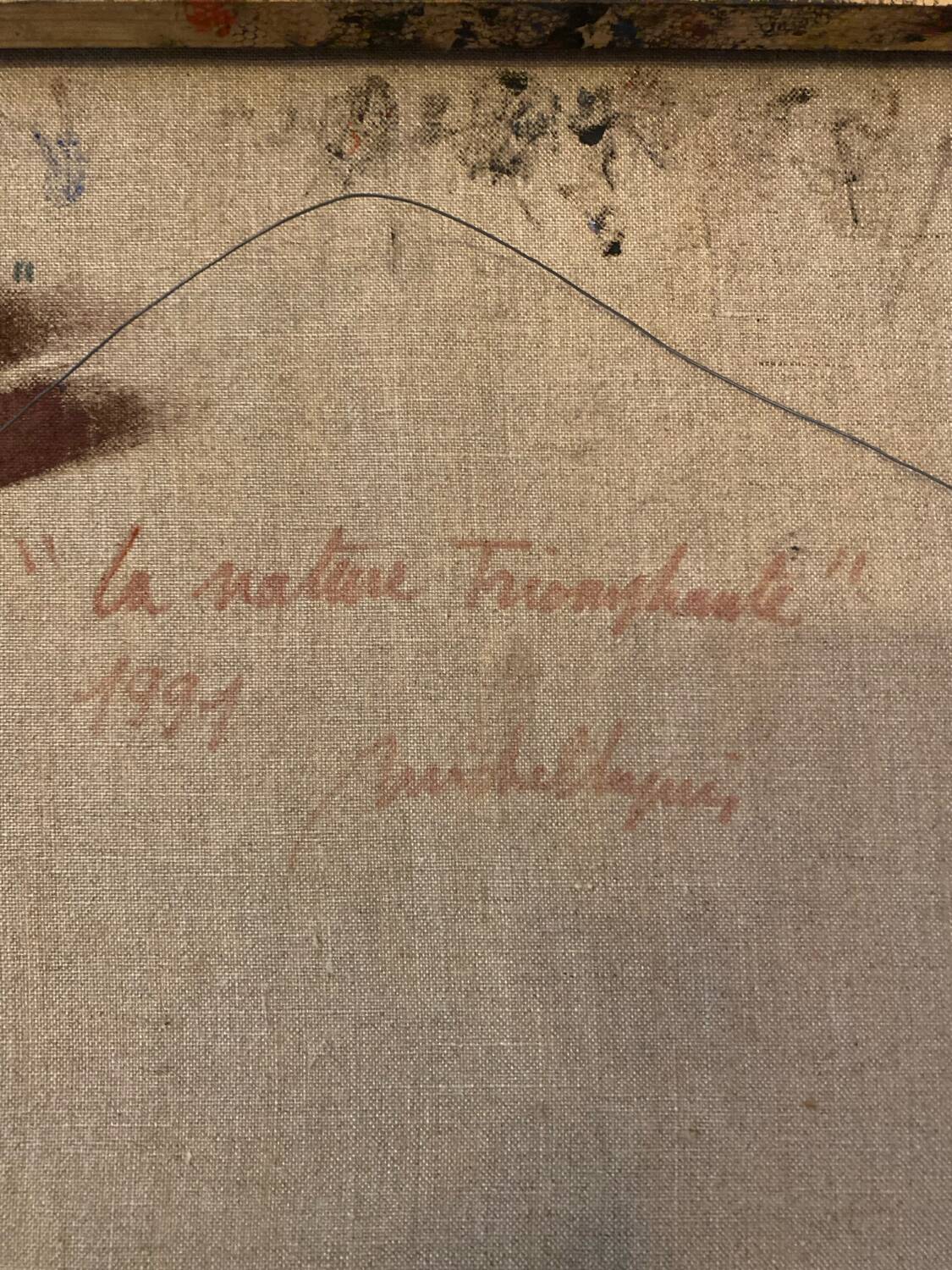 Natural landscape signed in 1991