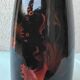 Vase en bois laqué