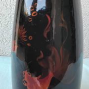 Lacquered wooden vase