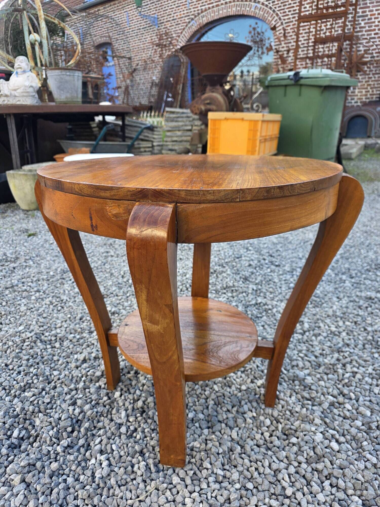 Art Deco side table in mahogany