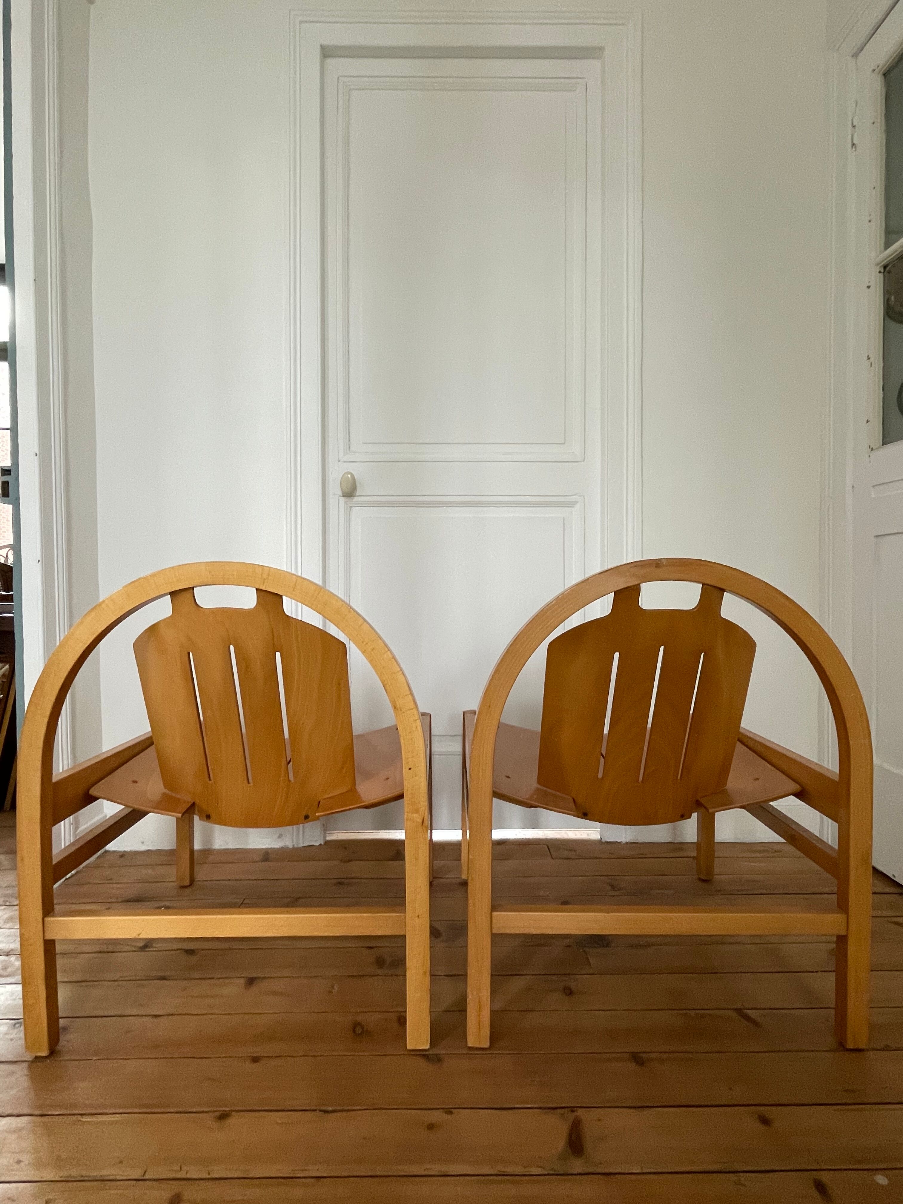 Pair of Baumann lounge chairs, Argos models