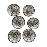 Set of 6 ceramic bowls