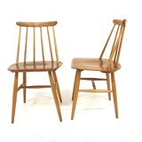 Set of 2 Scandinavian "Fanett" chairs by Ilmari Tapiovaara, Sweden, 1960