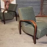 Pair of HF11 chairs by Karel Koželka and Antonín Kropáček for Jindřich Halabala