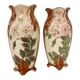Vintage barbotine vase pair