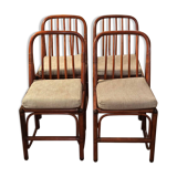 4 bamboo chairs from the 60s