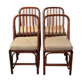 4 chaises bambou, 1960