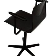 Vintage Galvanitas Pagholz school chair work with armrests dutch design