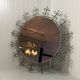 Huge round wrought iron wall mirror 1960’s
