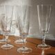 6 flûtes à champagne vintage en cristal d'Arques modèle "Versailles"