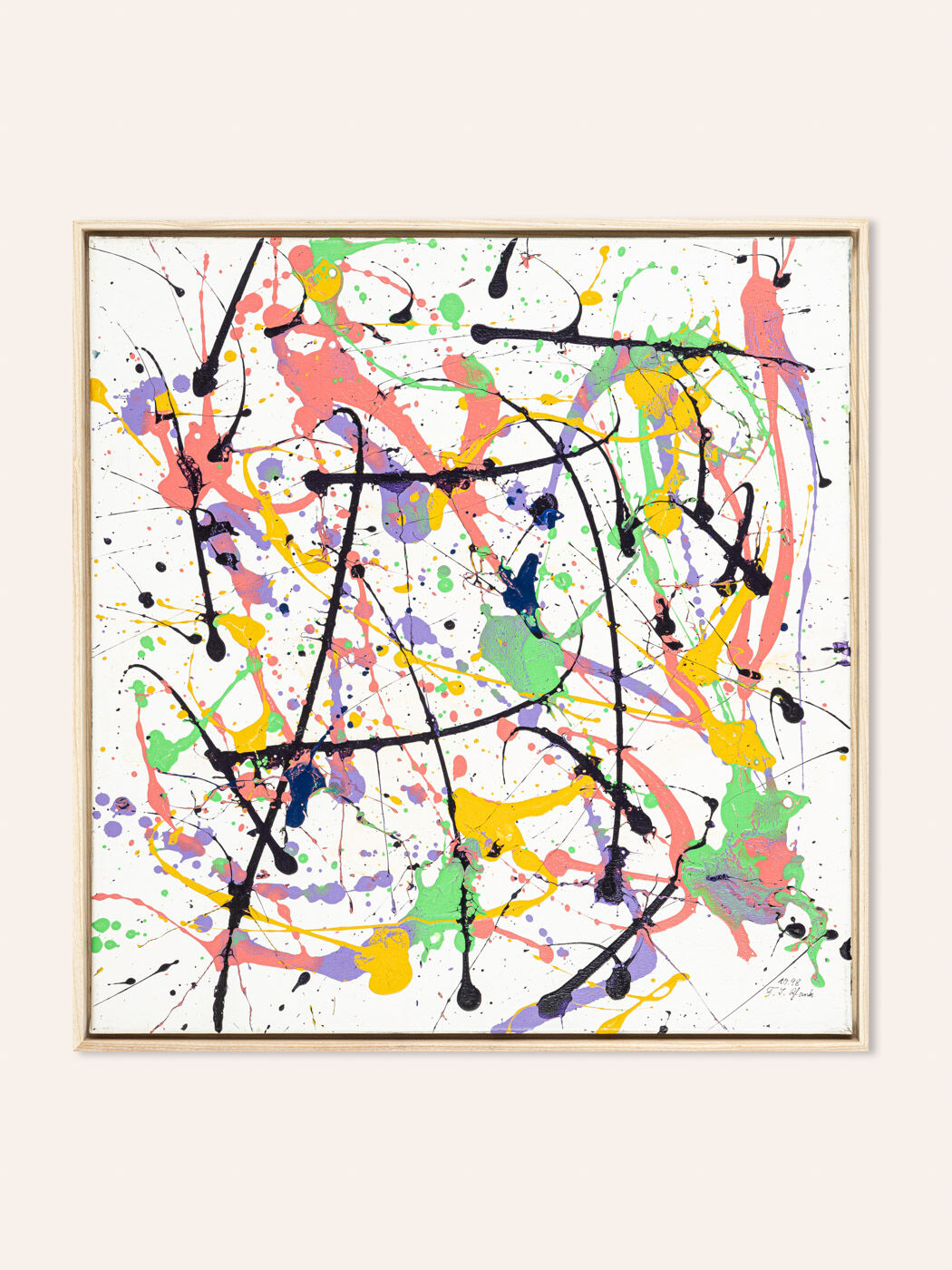 Dop of Color, Acrylique sur toile, 70 x 73 cm