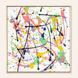 Dop of Color, Acrylic on Canvas, 70 x 73 cm