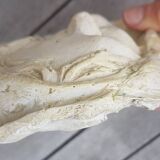 Plaster cast of a blank face