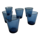 6 verres à eau 1970 - Bleu - 1970