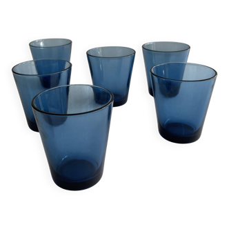 6 water glasses 1970 - Blue - 1970