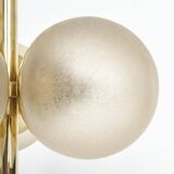 Pair of large brass table lamps by Kaiser, Germany, 1970s.