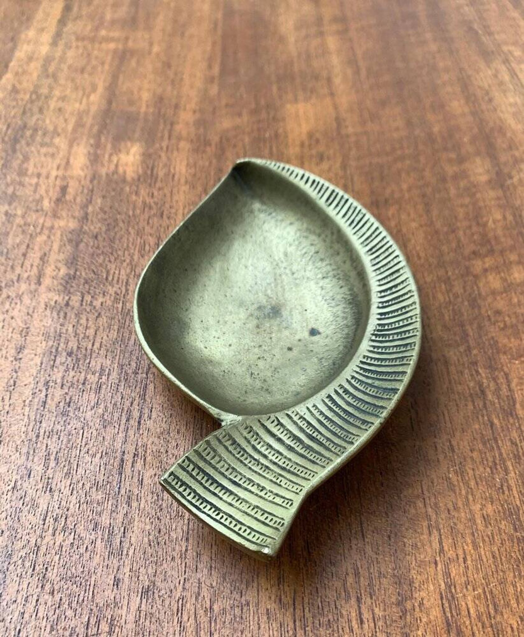 Bronze ashtray from the mid-century, 1950s.