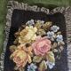Vintage velvet cushion