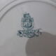 4 flat plates in iron earth from Gien Florentine model 211203