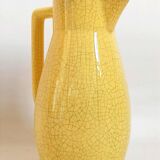 Ceramic orangeade or lemonade pitcher with cracked effect from the 1960s