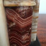 Pair of Art Deco marble book clamts