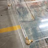 Rectangular glass coffee table, 1970/80