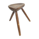 Brutalist tripod farm stool solid wood