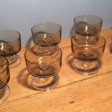 Smoked glass cups 70