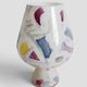 Postmodern Italian Murano Art Glass Chalice, Abstract Decoration, 1980s