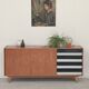 Enfilade U460 in white and black by Jiri Jiroutek for Interier Praha 1960