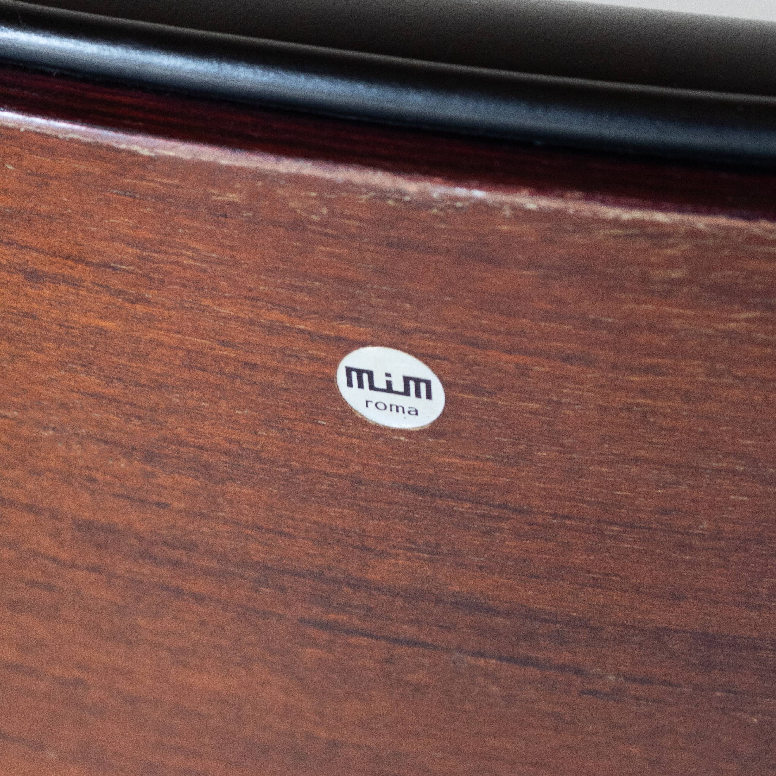 First Edition "Parioli"  Leather Office Chair by Ennio Fazioli for MIM Roma