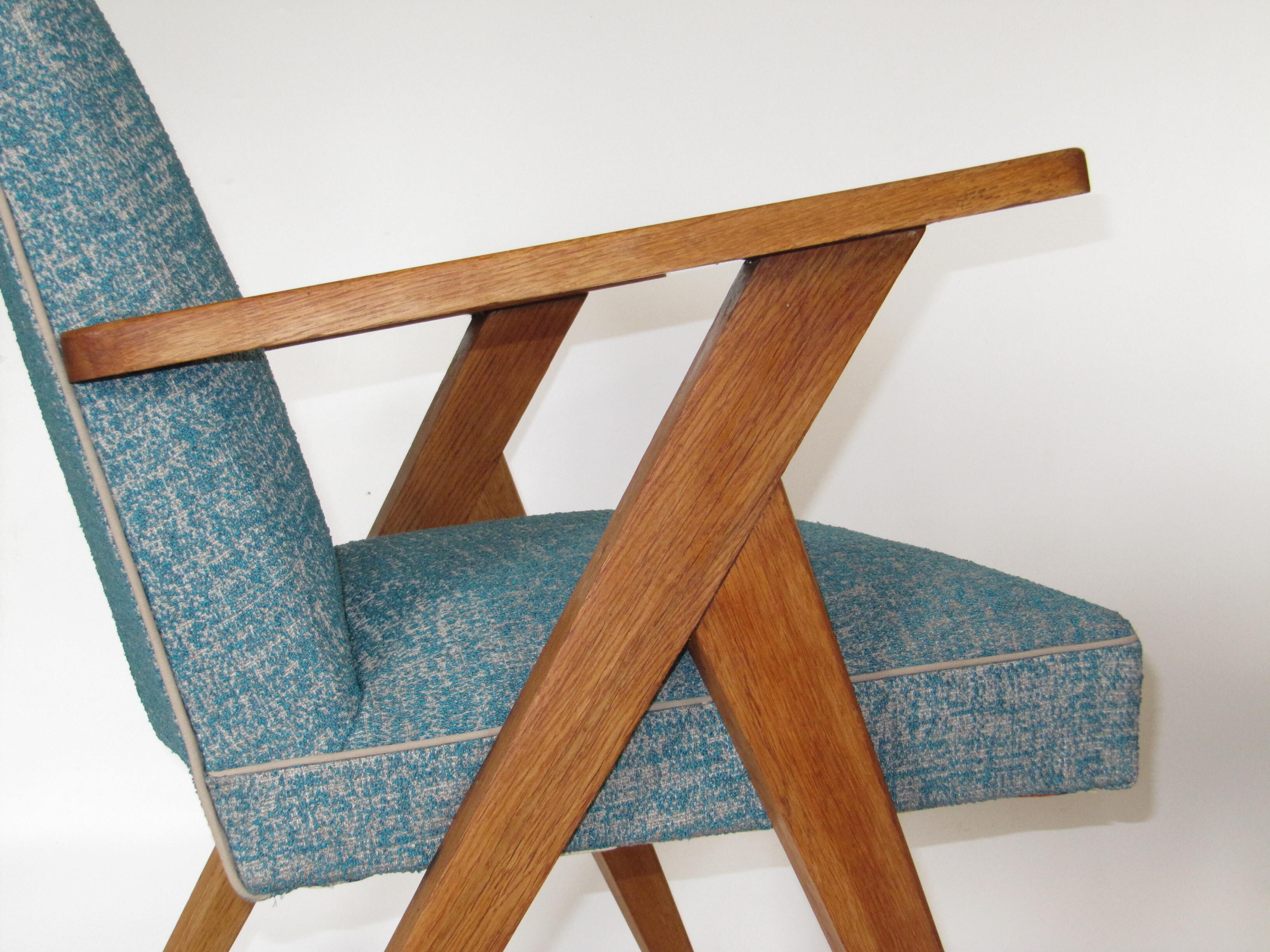 Former Chair restored by an upholsterer the 50 compass