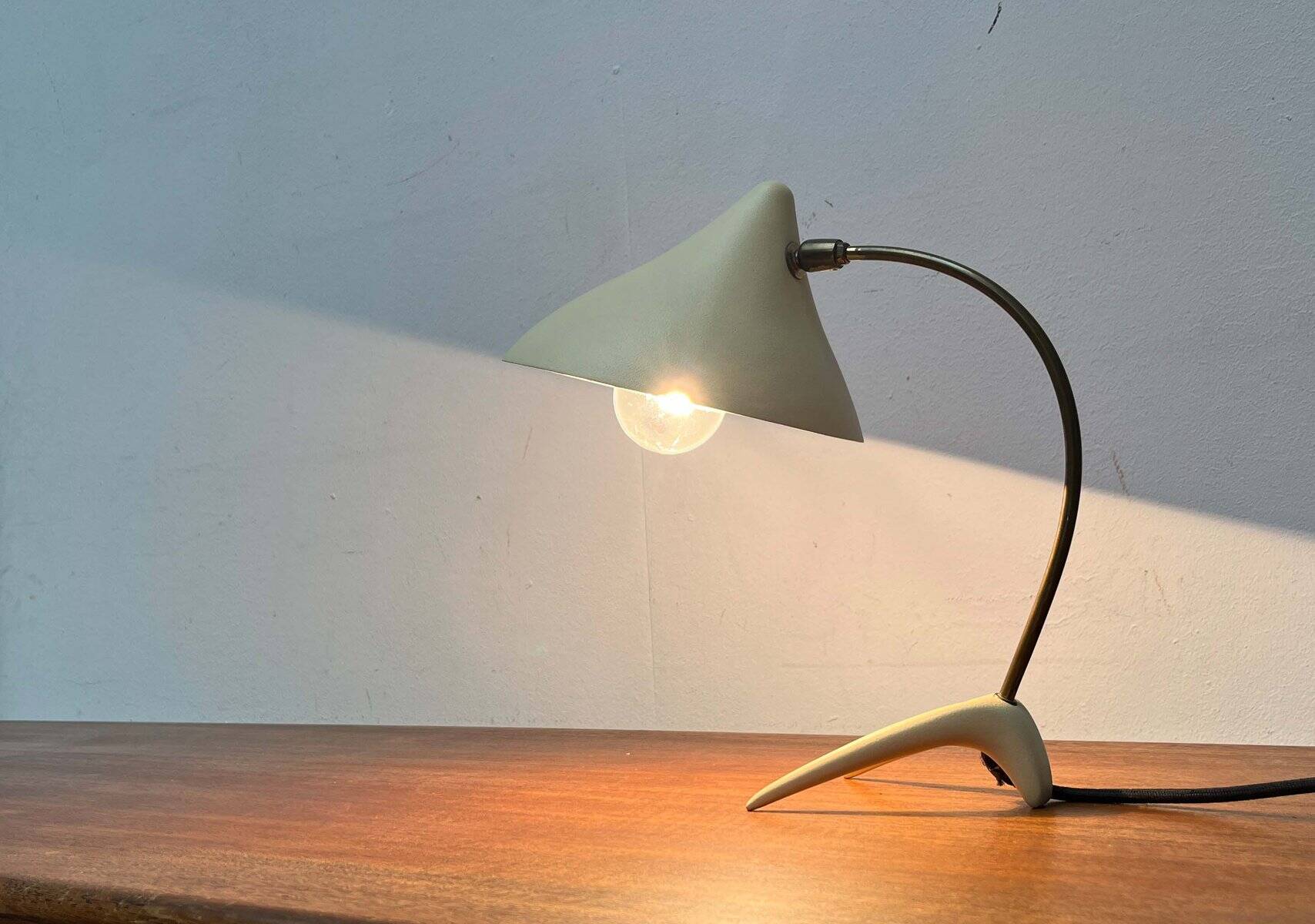 Mid-Century Modern German Crowfoot Table Lamp from Cosack, 1960s