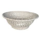 Openwork white ceramic bowl - Elegant and timeless centerpiece