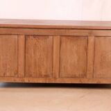 Antique low art deco sideboard in Burmese teak