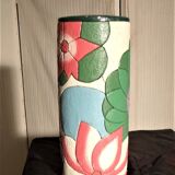 Vase en céramique vintage décor relief