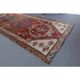 1970s Vintage Turkish Hand-Knotted Wool Cotton Red Runner Rug 90x390