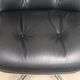 Charles Pollock leather office chair, Knoll edition, 1970