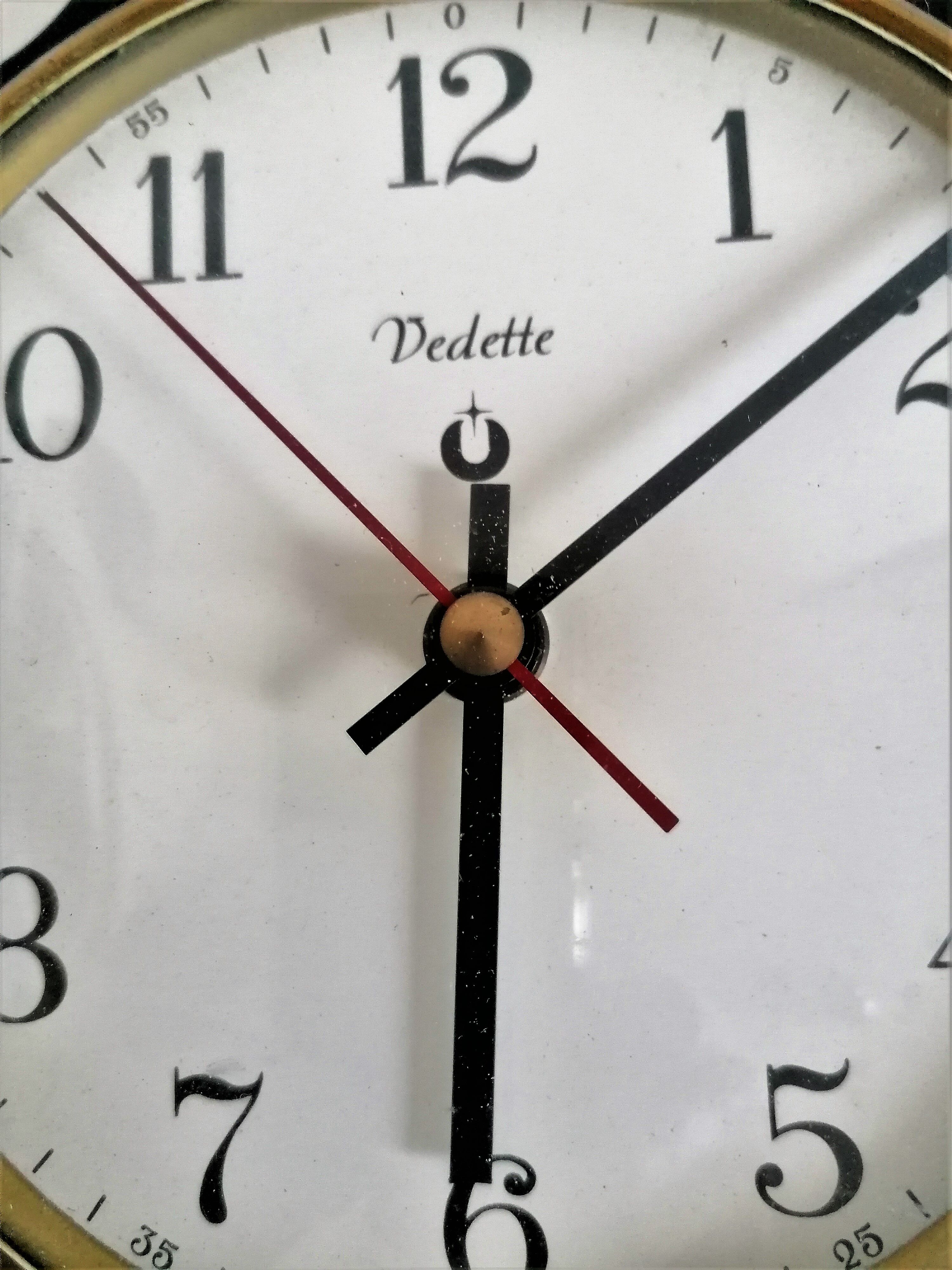Pendulum wall clock sun wrought iron Star license Alto vintage