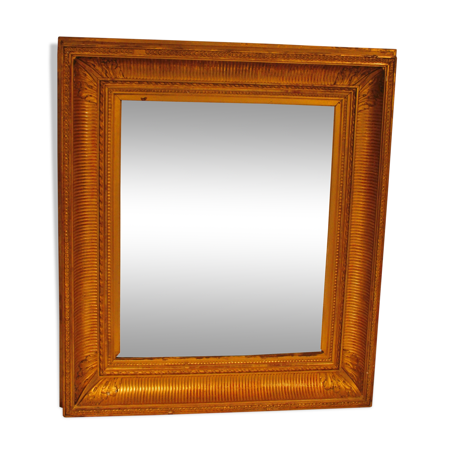 Miroir bois doré, XIXe siècle 92x160cm