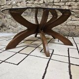 Table basse brutalist vintage 1970"