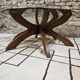 Table basse brutalist vintage 1970"